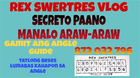 paano manalo sa swertres araw araw|SWERTRES RESULT .